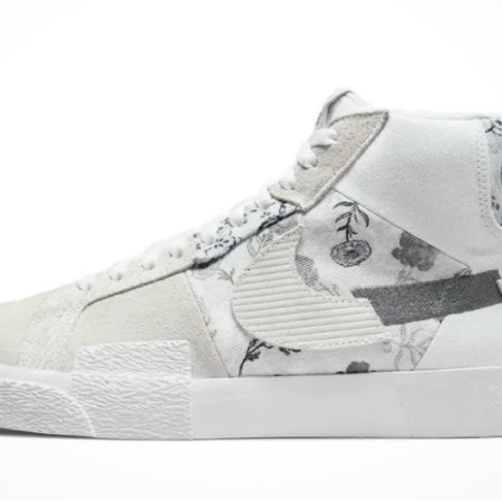 Floral High-Top Sneakers